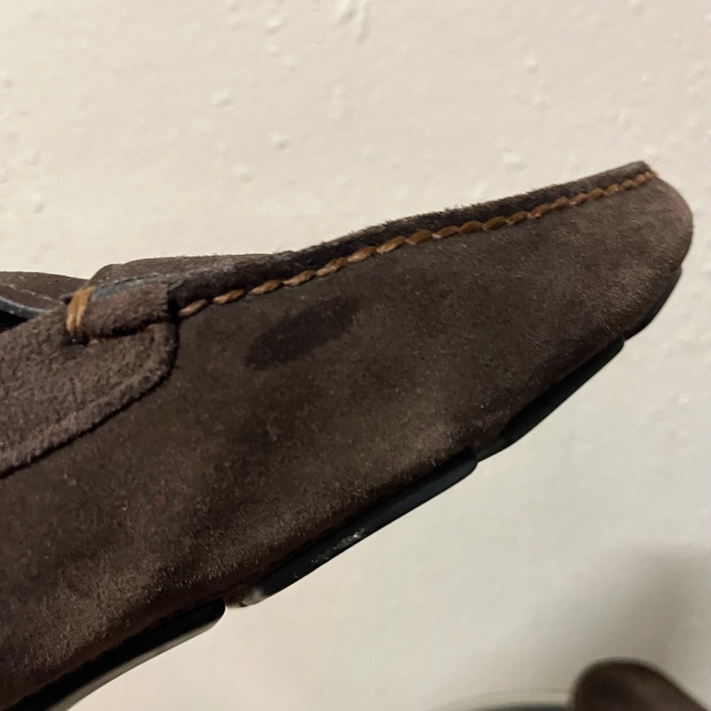 Prada Mens Penny Loafers Moccasins Business Leather Shoes 2DD158 UK 7.5 US 8.5 - Picture 13 of 16
